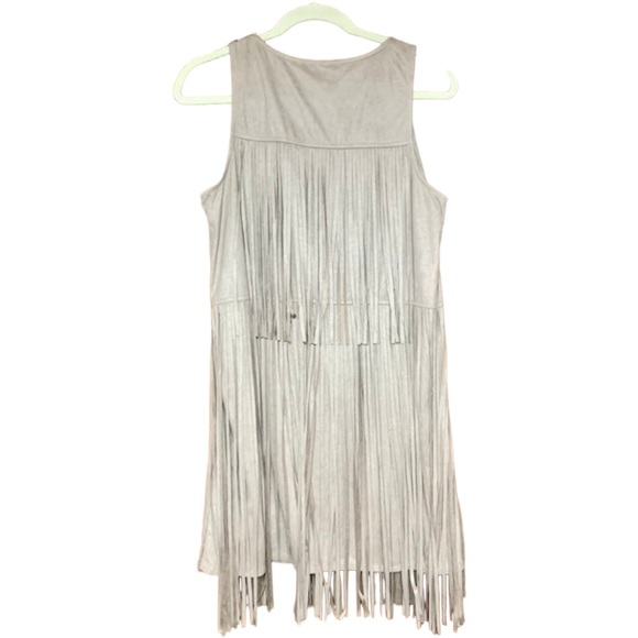 NWT KLd Signature Suede Fringe Dress - Picture 2 of 6
